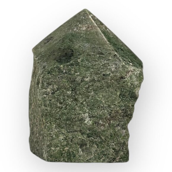 Jade Gemstone Rough Base Polished Generator Point Green Crystal Home Decor (Z) - Picture 1 of 16